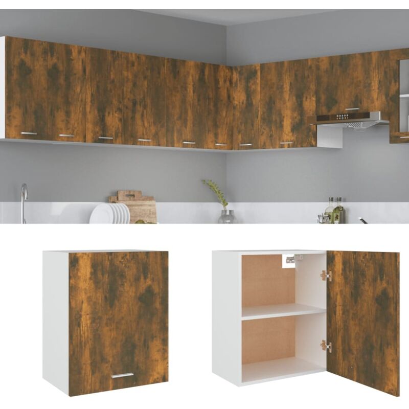 foto del prodotto mobile pensile lyon rovere fumo 50x31x60 cm vidaxl