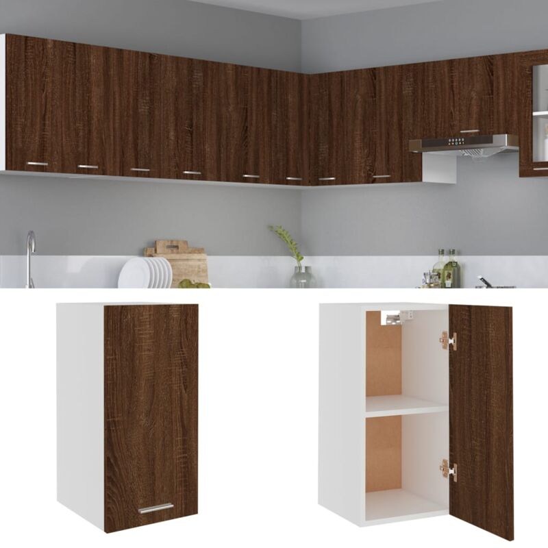 foto del prodotto mobile pensile lyon rovere marrone 29,5x31x60cm vidaxl