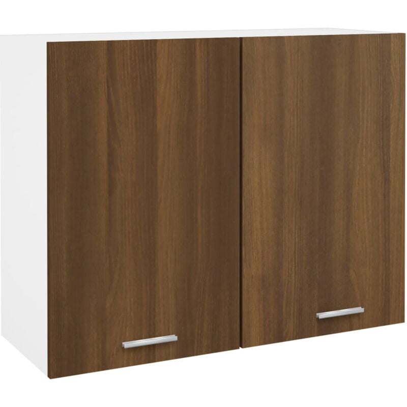 foto del prodotto mobile pensile lyon rovere marrone 80x31x60 cm vidaxl