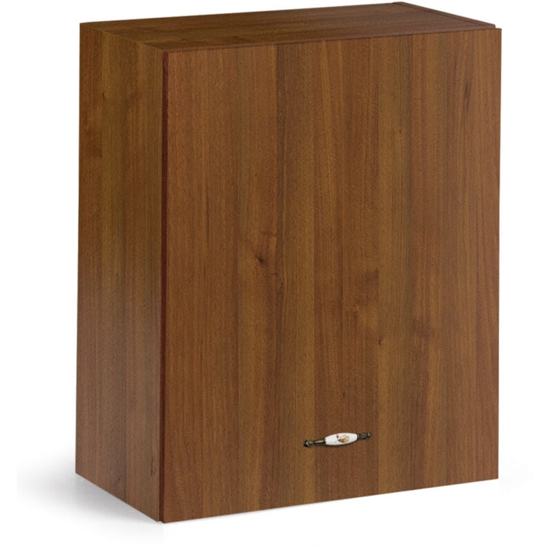 foto del prodotto mobile pensile noce antico con 1 anta per cucina componibile cm 60x32x 72 h