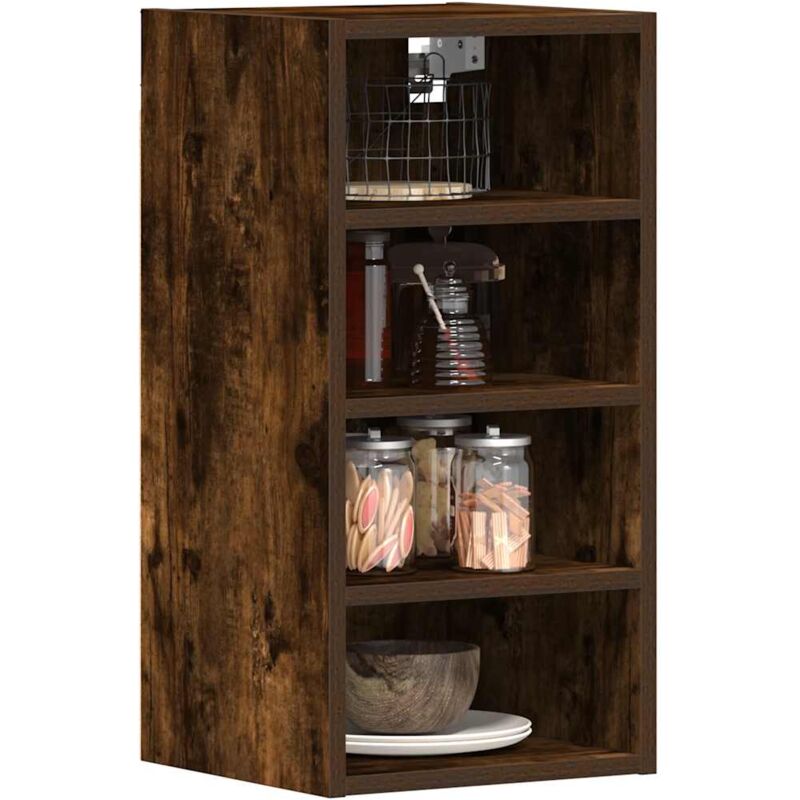 foto del prodotto mobile pensile riga rovere fumo 30x29,5x60 cm vidaxl