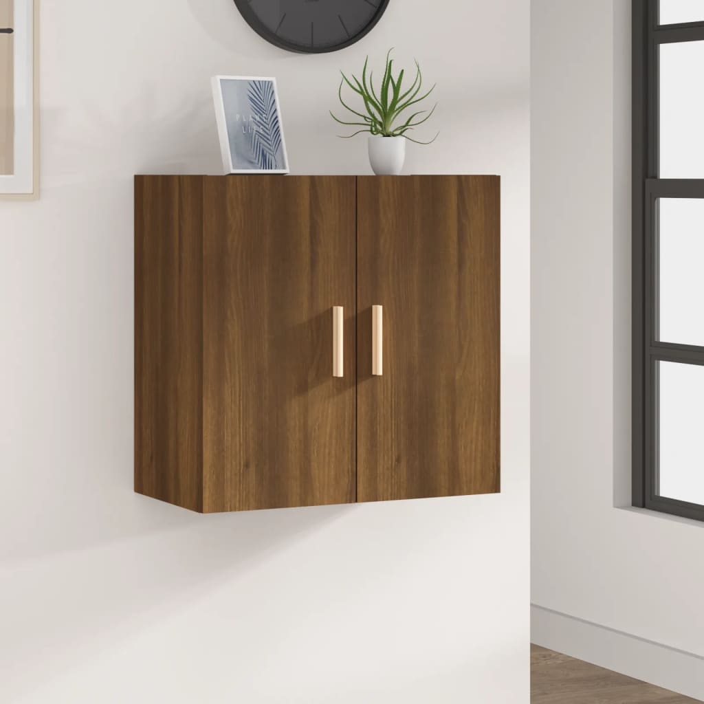 foto del prodotto mobile pensile rovere marrone 60x30x60 cm legno multistrato