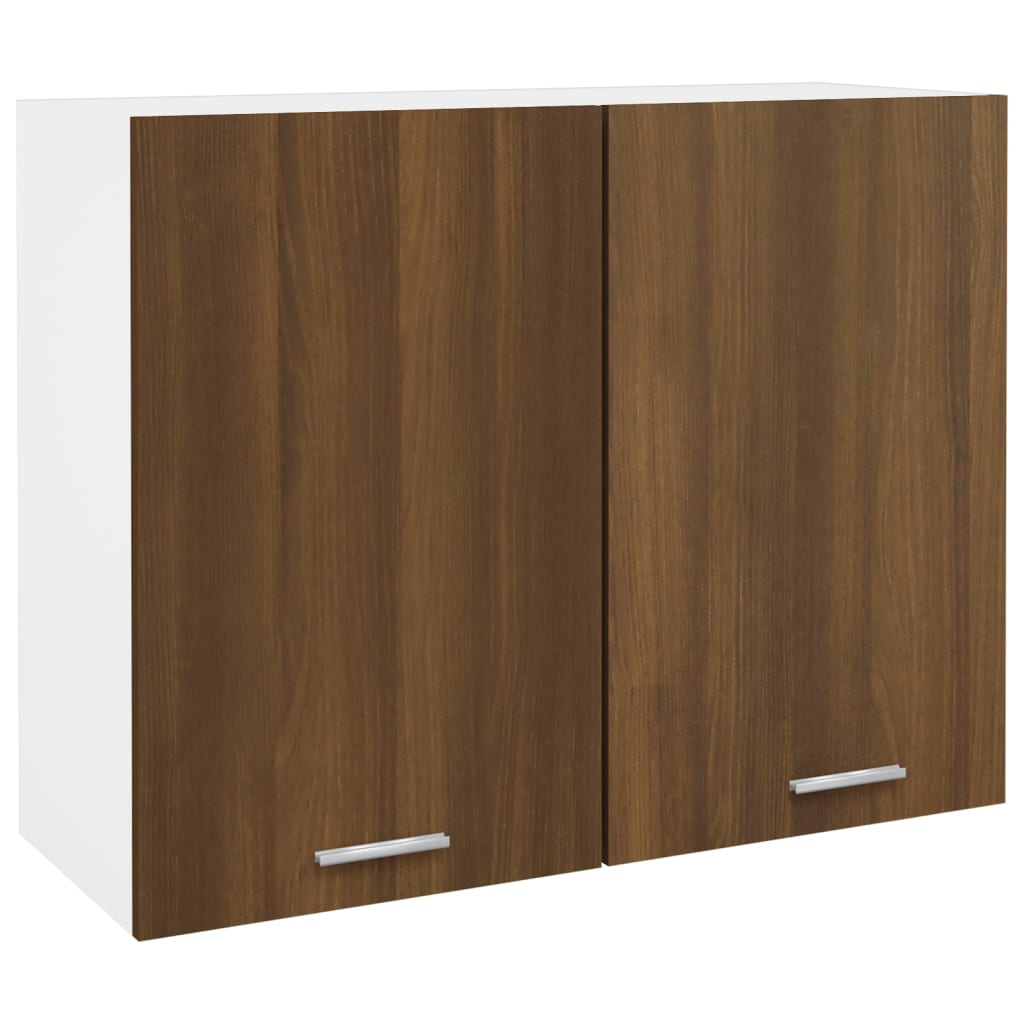 foto del prodotto mobile pensile rovere marrone 80x31x60 cm in legno multistrato cod mxl 70998