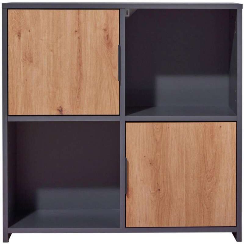 foto del prodotto mobile pepeto 2 ante grigio quercia l77 x h77 cm inter link