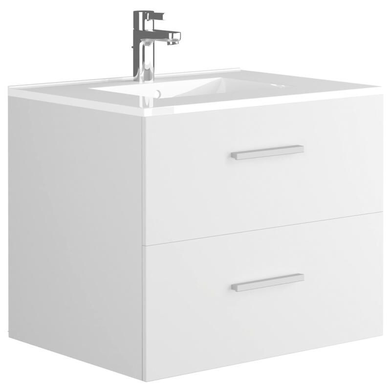 foto del prodotto mobile per bagno sospeso con lavabo singolo 60 cm bianco kayla