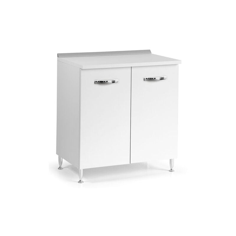 immagine 0 del prodotto mobile per cucina componibile 80 cm con due ante bianco