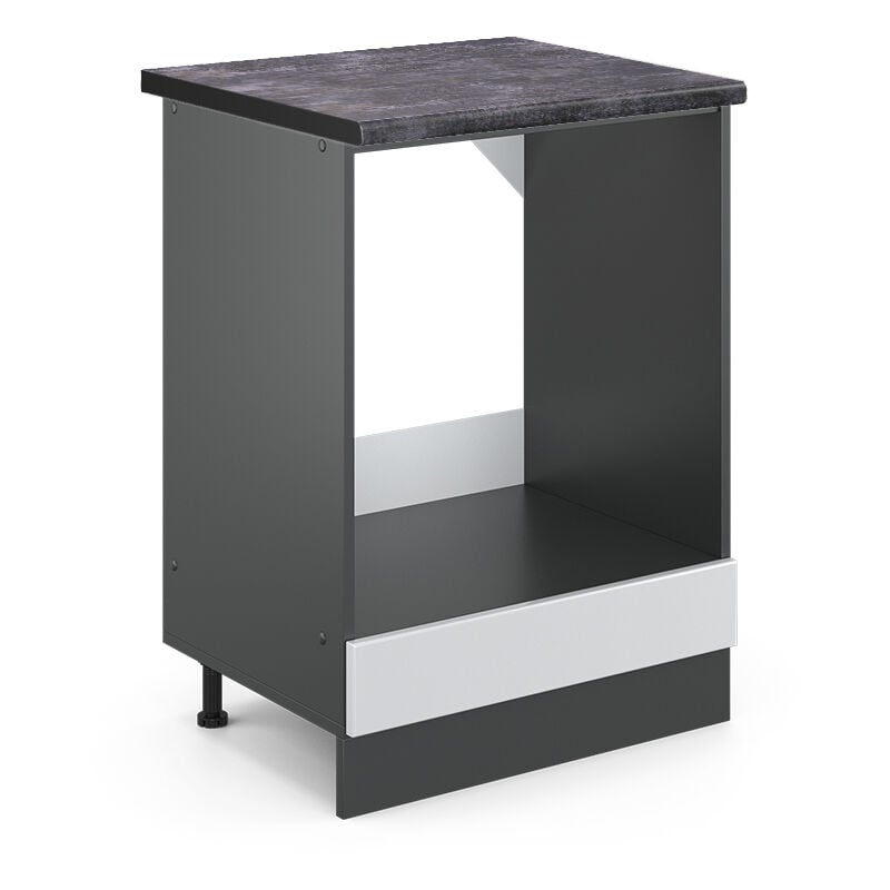 foto del prodotto mobile per forno da incasso r line, bianco casa di campagna, 60 cm , pl antracite vicco