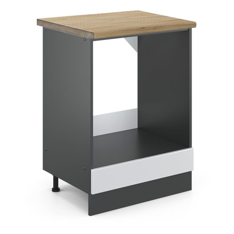 foto del prodotto mobile per forno da incasso r line, bianco lucido, 60 cm , pl rovere vicco