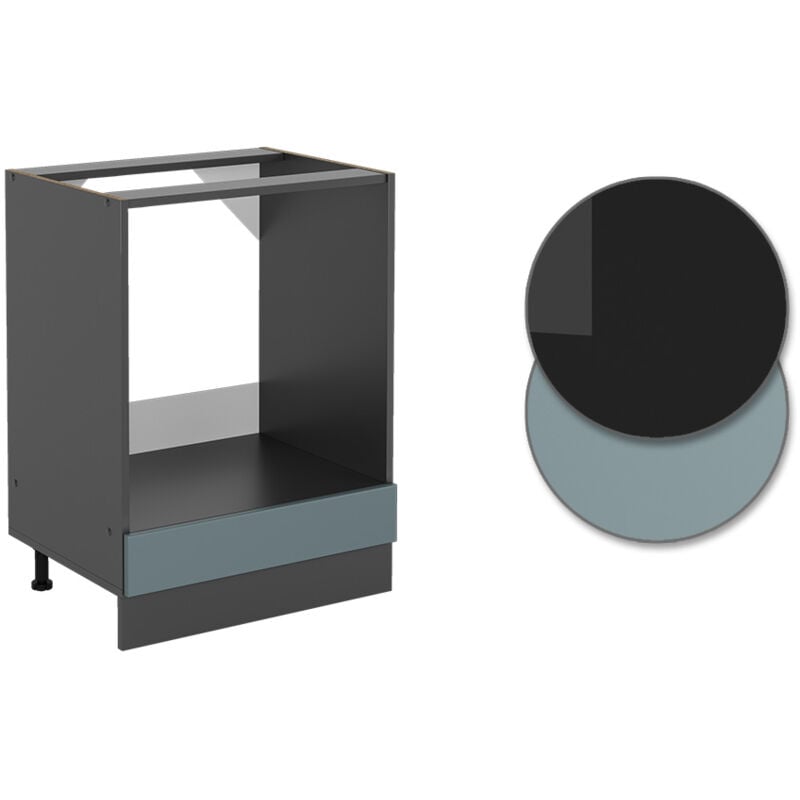 foto del prodotto mobile per forno da incasso r line, grigio blu, 60 cm senza piano di lavoro vicco