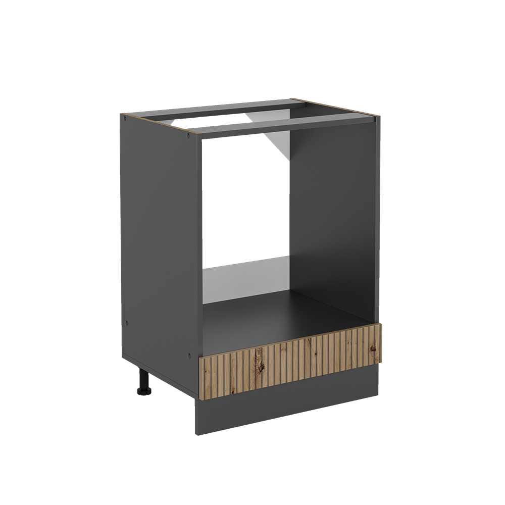 foto del prodotto mobile per forno da incasso r line, rovere artigianale, 60 cm senza piano di lavoro vicco