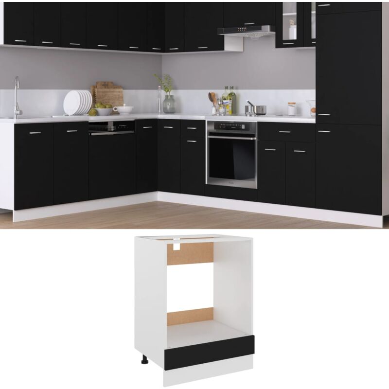 foto del prodotto mobile per forno lyon nero 60x46x81,5 cm vidaxl