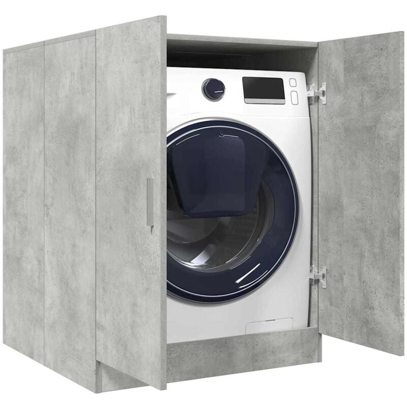 foto del prodotto mobile per lavatrice grigio cemento 70,5x71,5x91,5 cm vidaxl