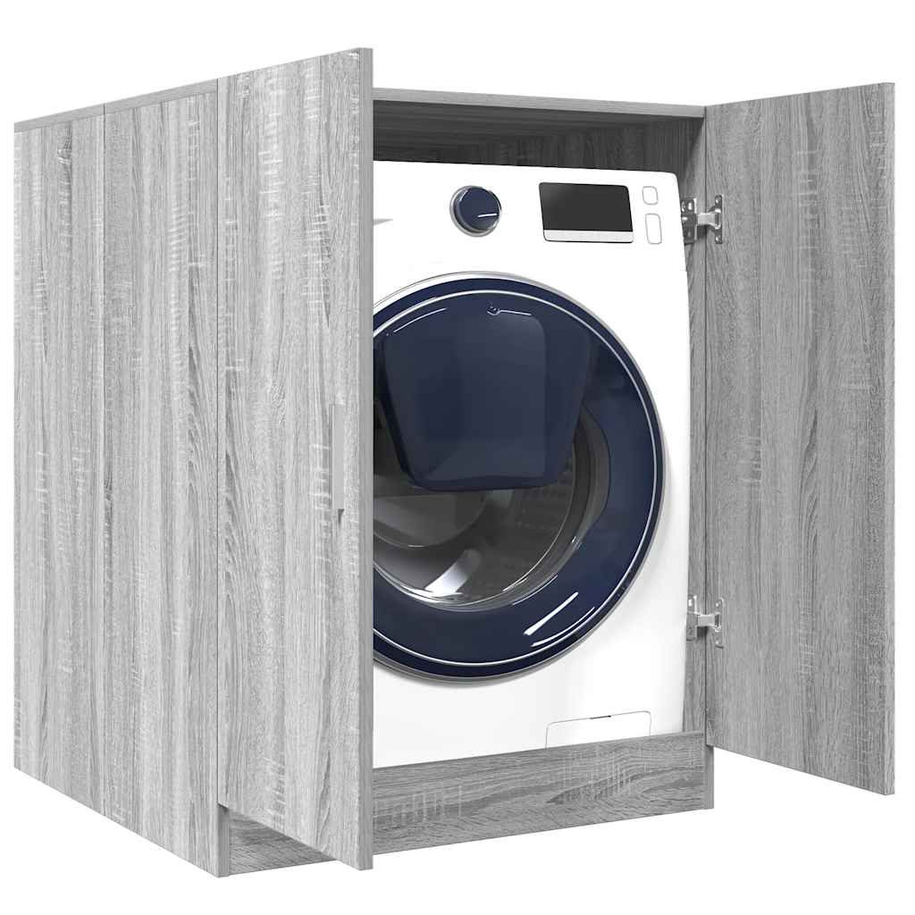 foto del prodotto mobile per lavatrice grigio sonoma 71x71,5x91,5 cmcod mxl 79385