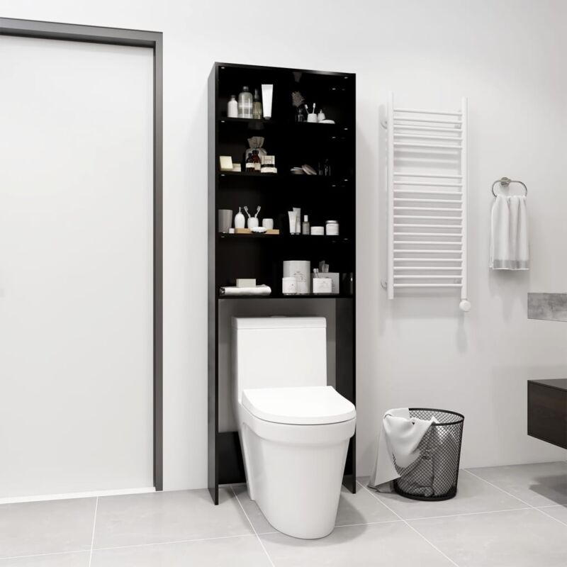 foto del prodotto mobile per lavatrice nero 64x24x190 cm vidaxl