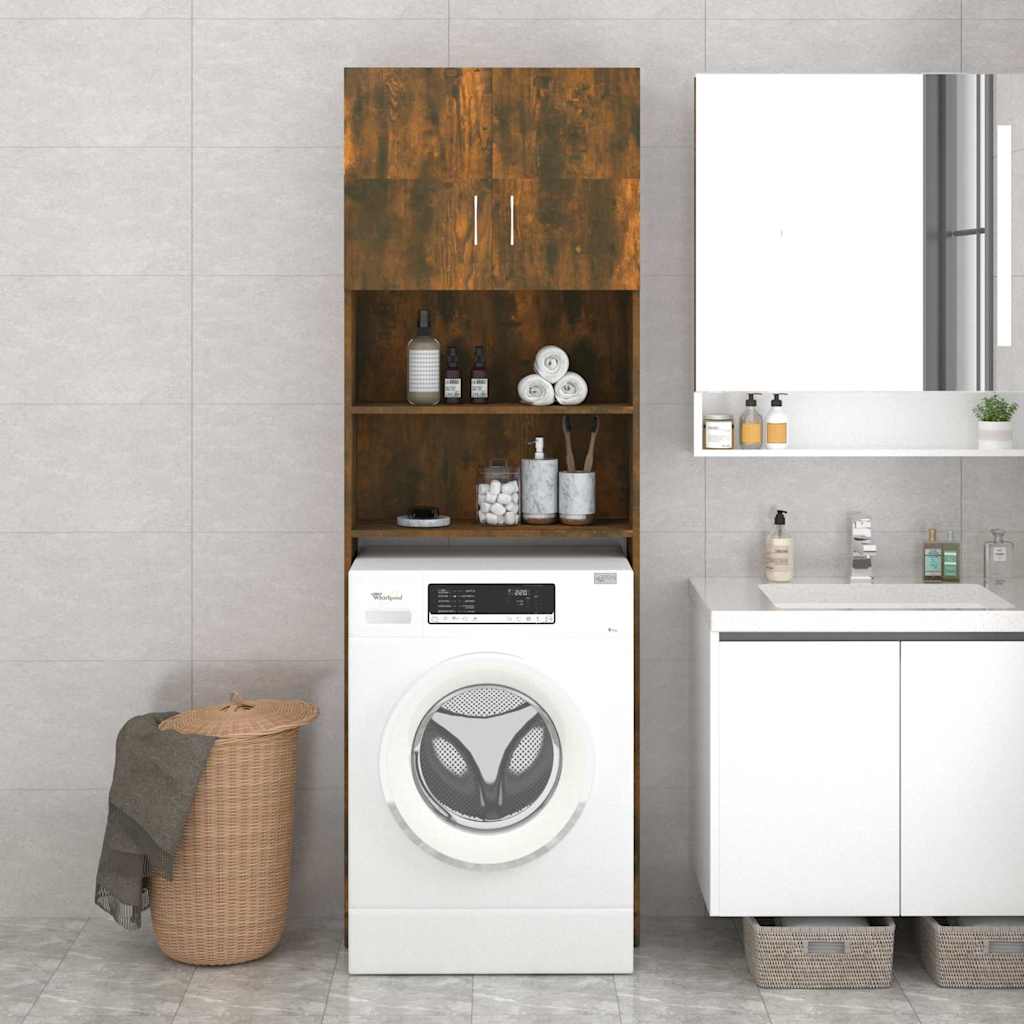 foto del prodotto mobile per lavatrice rovere fumo 64x25,5x190 cm cod mxl 78575