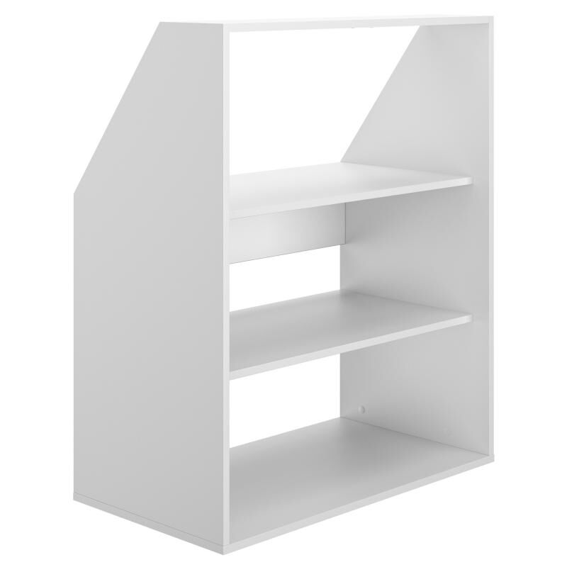 foto del prodotto mobile per mansarda 2 scaffali bianco adezio