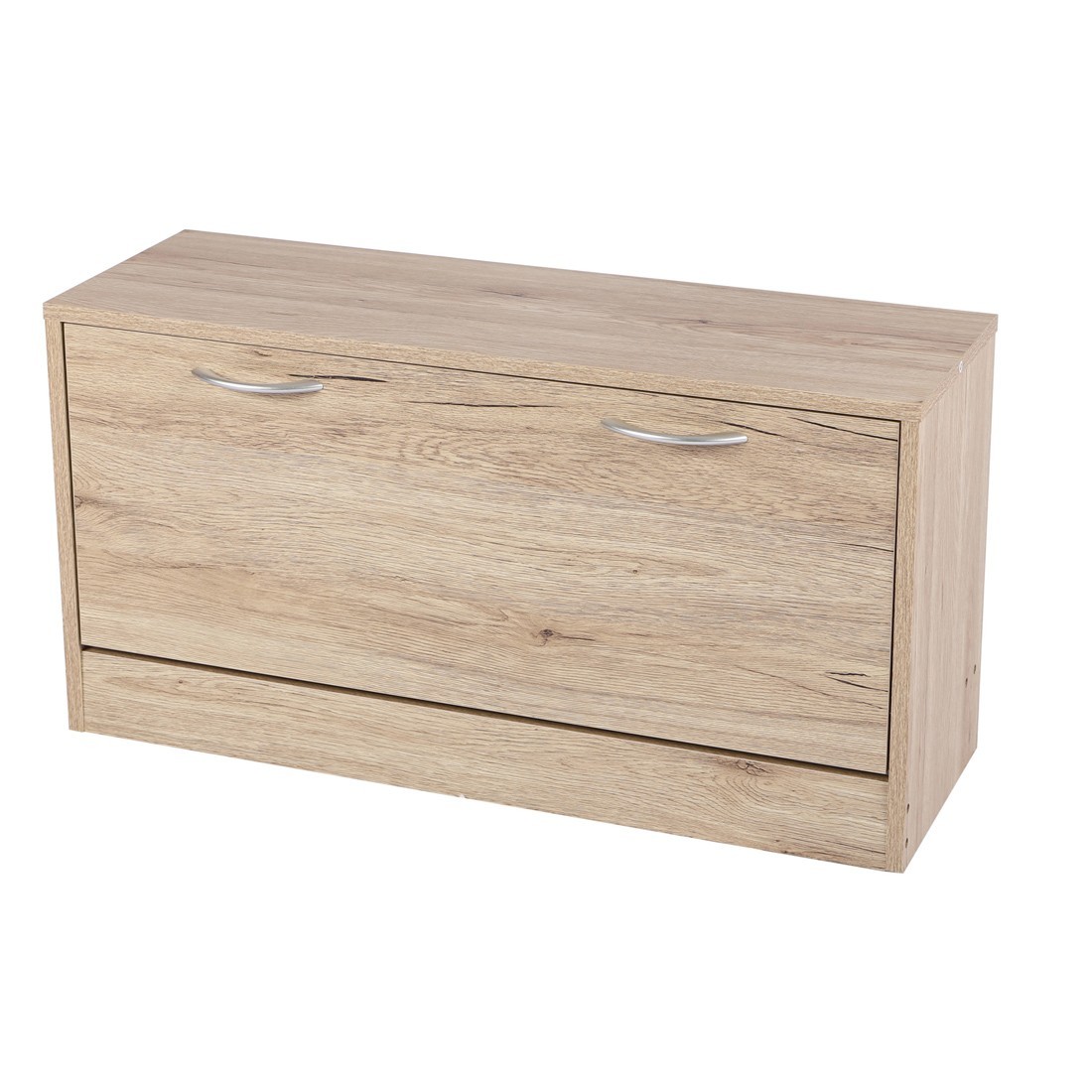 foto del prodotto mobile per scarpe 1 anta 80x27xh42 cm, colore rovere sonoma collezione sonoria