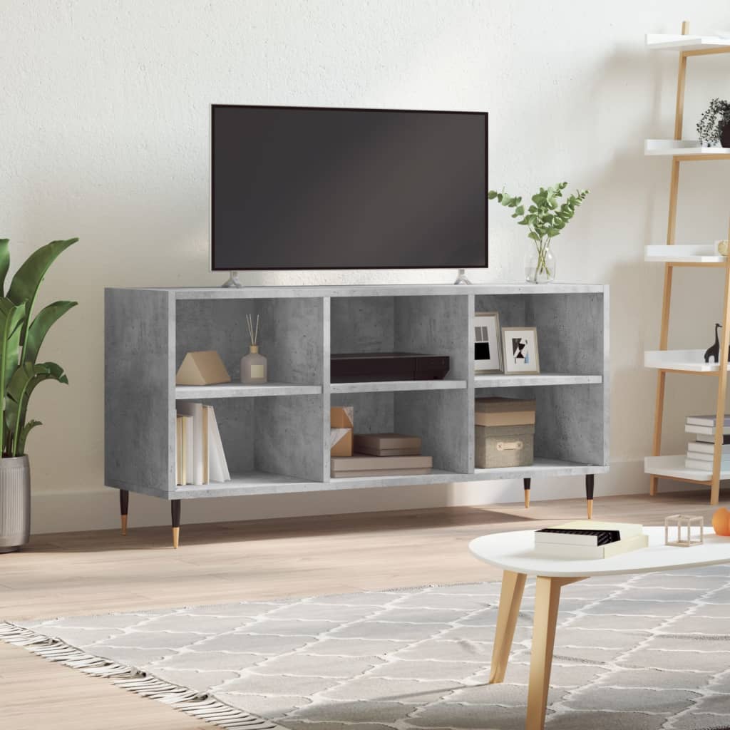 foto del prodotto mobile per tv grigio cemento 103,5x30x50 cm legno multistratocod mxl 127922
