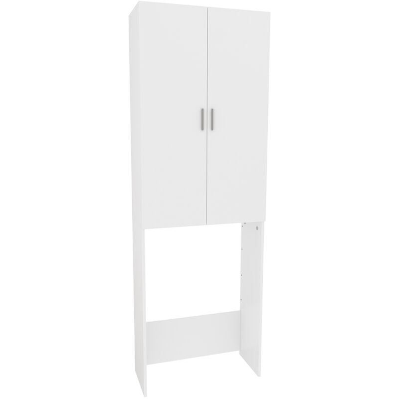 foto del prodotto mobile porta lavatrice martha, bianco, 64 x 190 cm con 2 ante lunghe, vicco