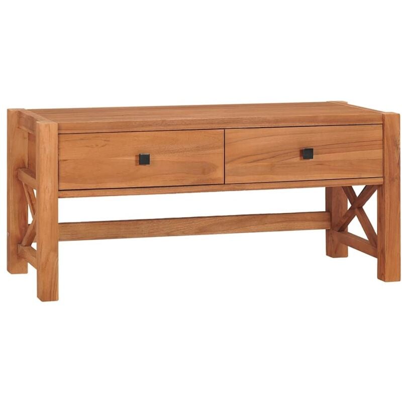 foto del prodotto mobile porta tv 100x40x45 cm in teak riciclato cod mxl 17001