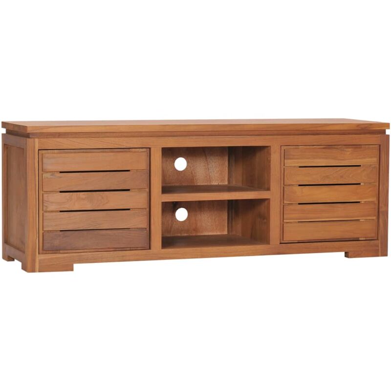 foto del prodotto mobile porta tv 110x30x40 cm in legno massello di teak