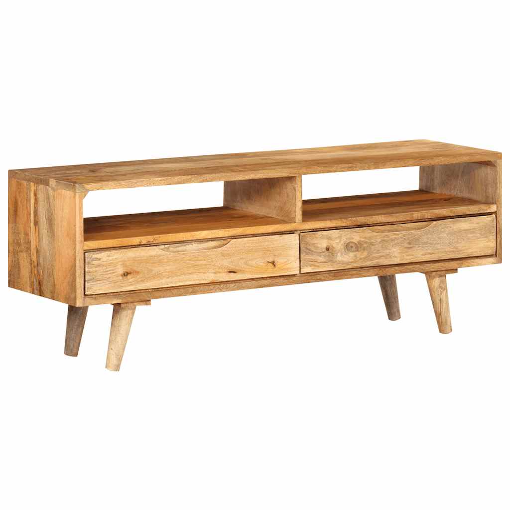 foto del prodotto mobile porta tv 110x30x41 cm in legno massello di mango