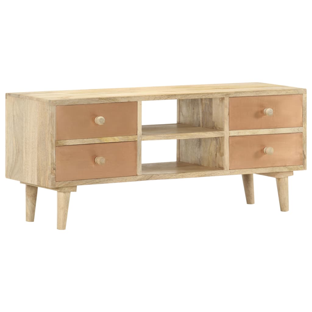 foto del prodotto mobile porta tv 110x30x45 cm in legno massello di mango