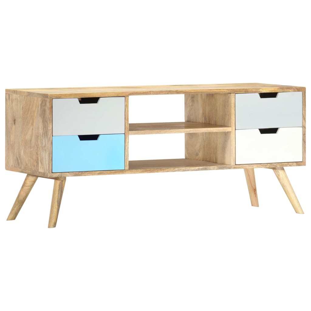 foto del prodotto mobile porta tv 110x35x48 cm legno massello di mango