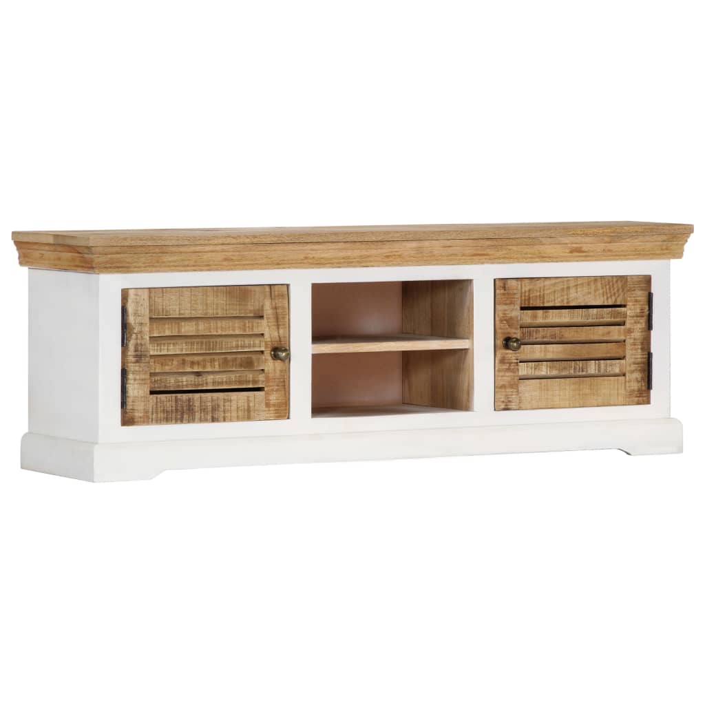 foto del prodotto mobile porta tv 118x30x40 cm in legno massello di mango cod mxl 59769