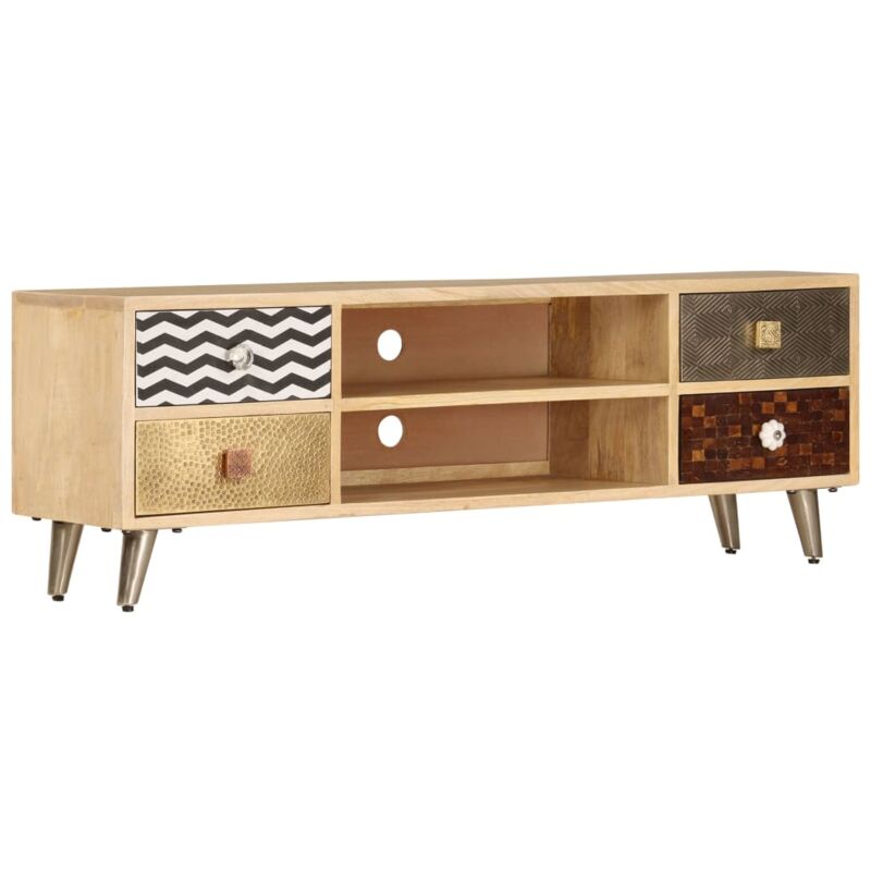 foto del prodotto mobile porta tv 120x30x40 cm in legno massello di mango vidaxl