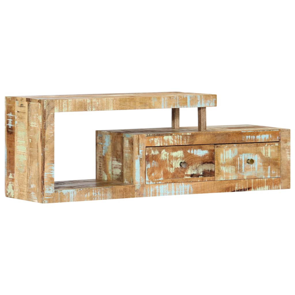 foto del prodotto mobile porta tv 120x30x40 cm in legno massello di recupero cod mxl 27363