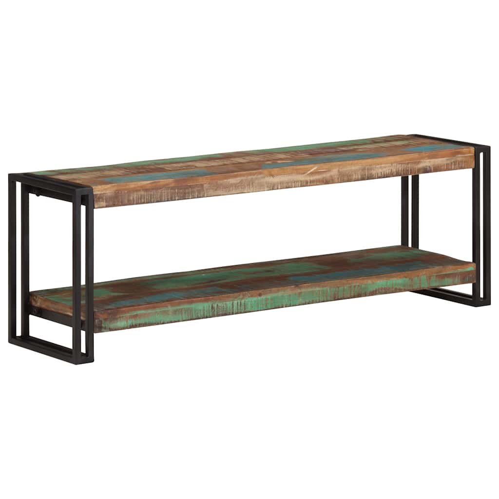 foto del prodotto mobile porta tv 120x30x40 cm in legno massello di recupero cod mxl 33980