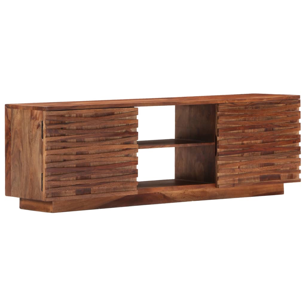 foto del prodotto mobile porta tv 120x30x40 cm in legno massello di sheesham cod mxl 19705