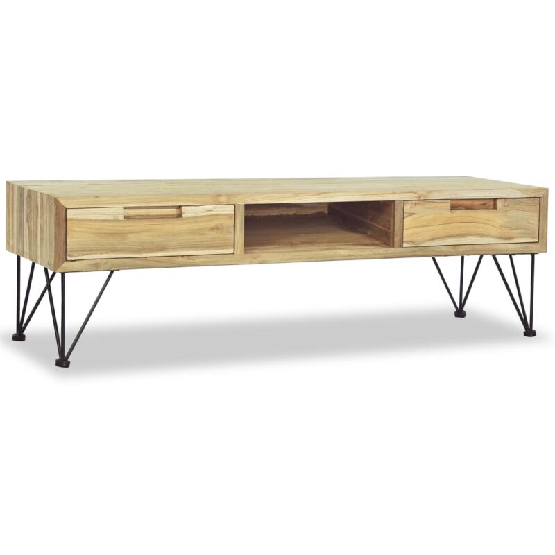 foto del prodotto mobile porta tv 120x35x35 cm in legno massello di teak vidaxl