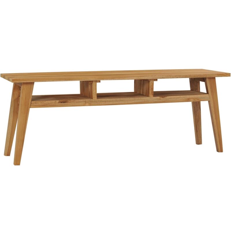 foto del prodotto mobile porta tv 120x35x45 cm in legno massello di teak cod mxl 19617
