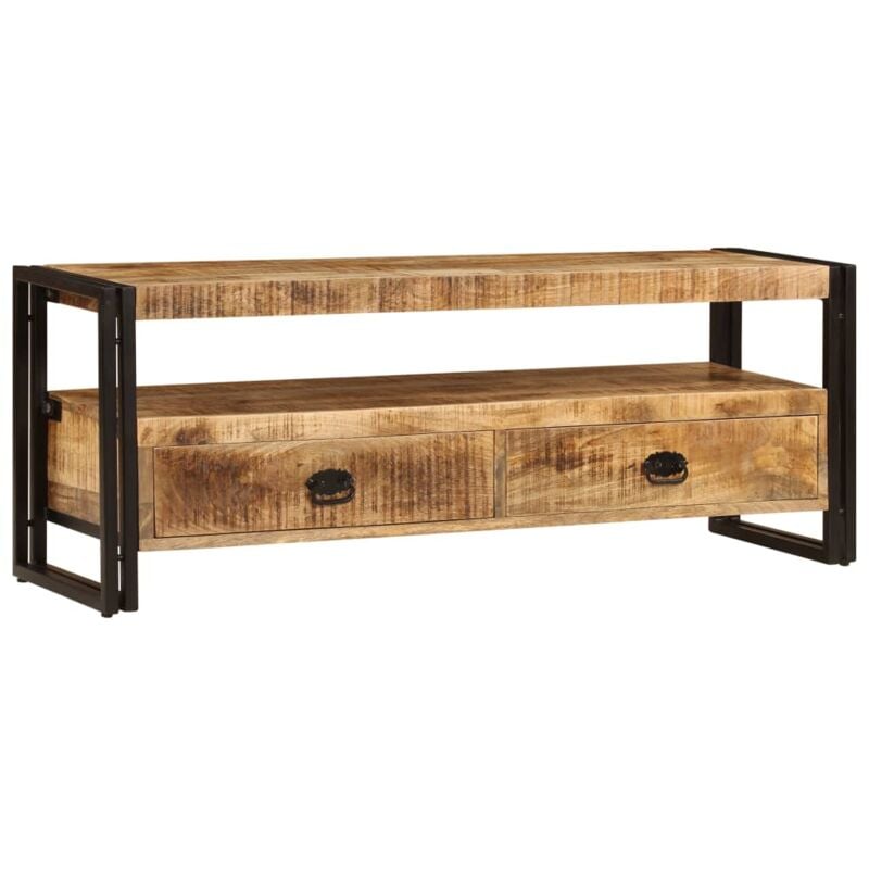 foto del prodotto mobile porta tv 120x35x45 cm legno massello di mango cod mxl 11814