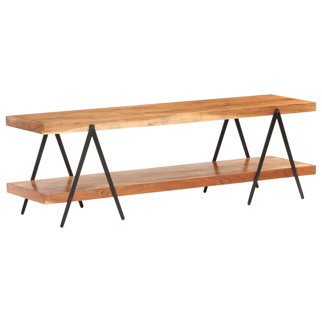 foto del prodotto mobile porta tv 160x40x50 cm in legno massello di acacia cod mxl 47900