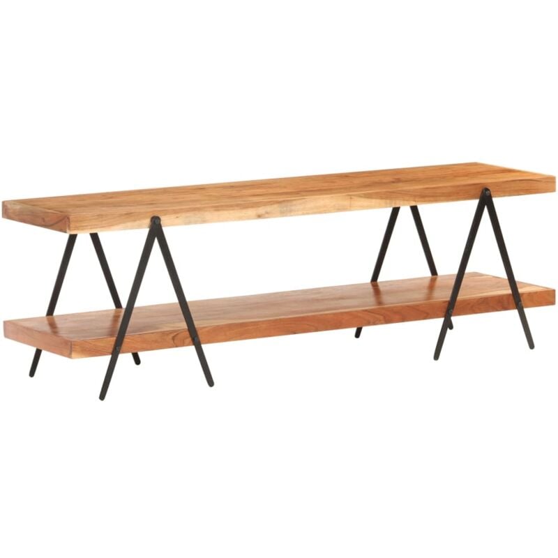 foto del prodotto mobile porta tv 160x40x50 cm in legno massello di acacia - vidaxl