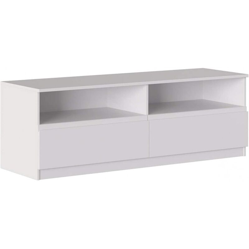 foto del prodotto mobile porta tv 160x44,5x53,5 cm bianco opaco con due cassetti e due vani cosenza