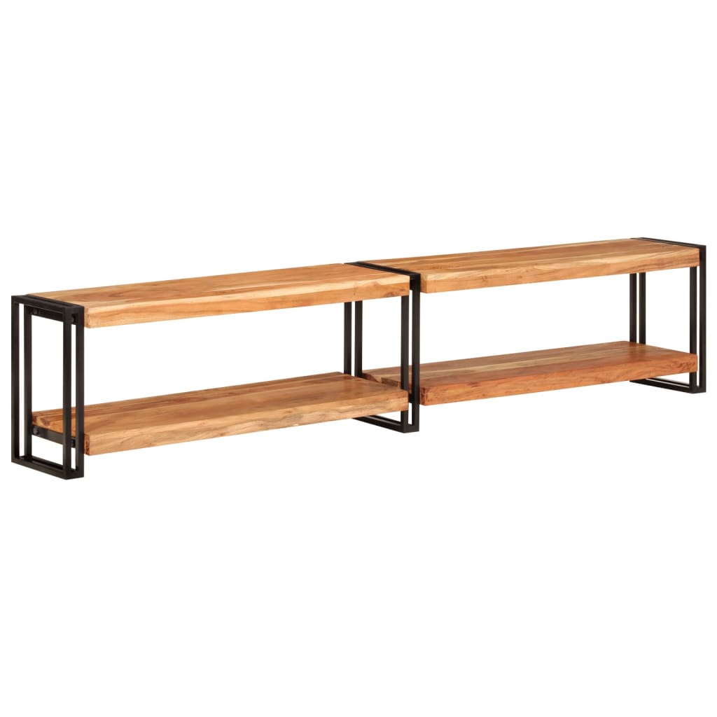 foto del prodotto mobile porta tv 200x30x40 cm in legno massello di acaciacod mxl 128155