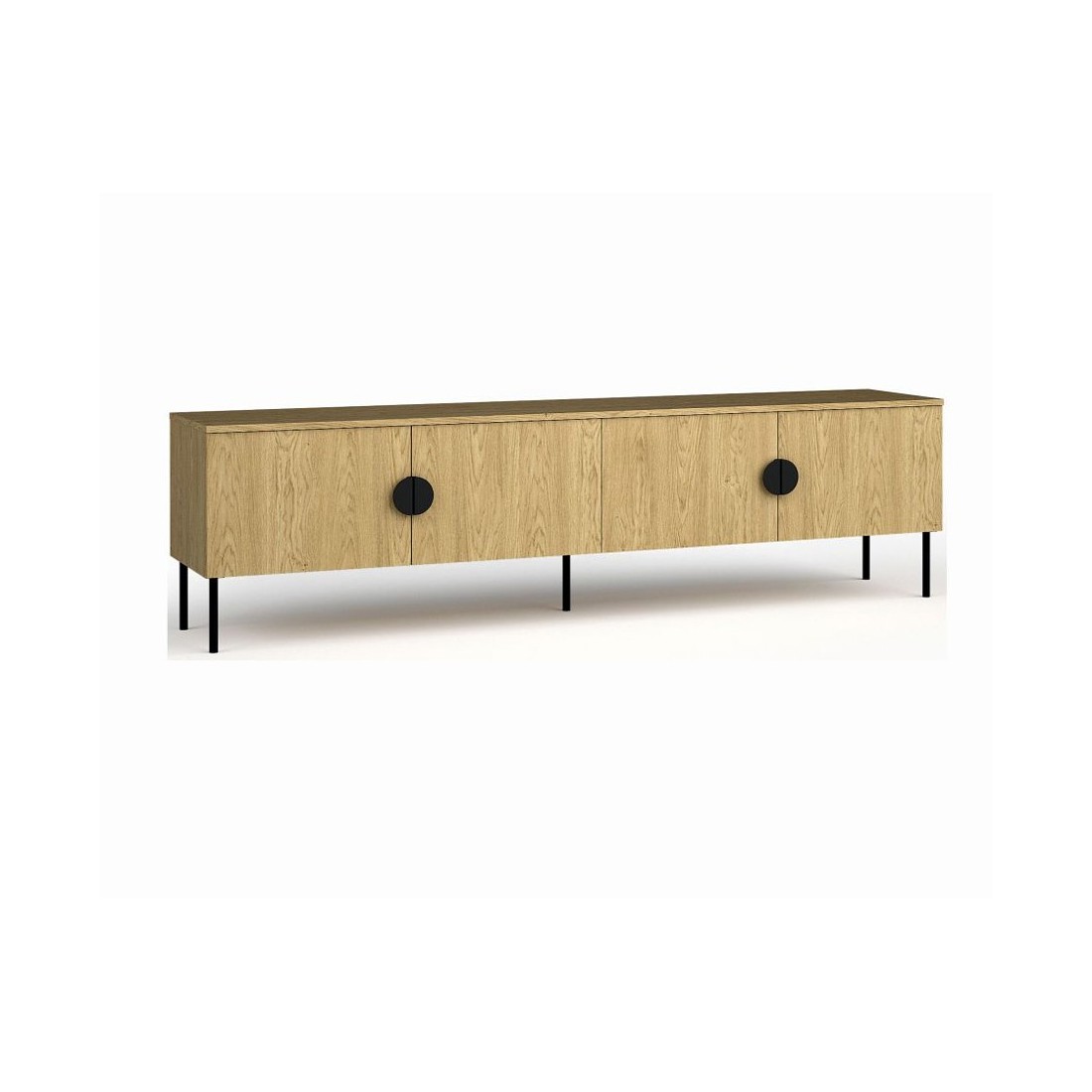 foto del prodotto mobile porta tv 4 porte colore rovere 200 cm collezione mondo