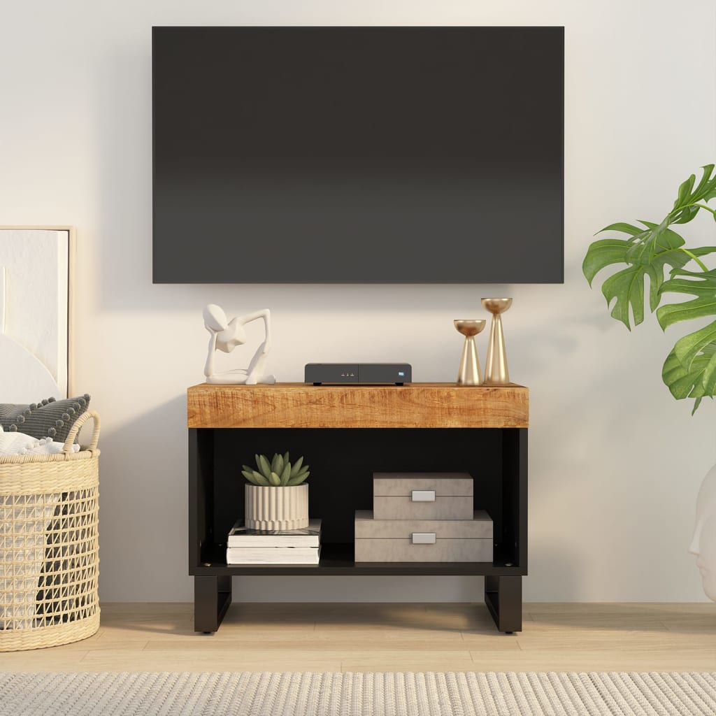 foto del prodotto mobile porta tv 60x33x43,5 cm in legno massello di mangocod mxl 127536