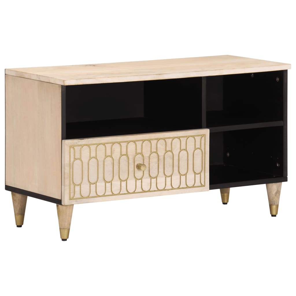 foto del prodotto mobile porta tv 80x33x46 cm in legno massello di mangocod mxl 91877