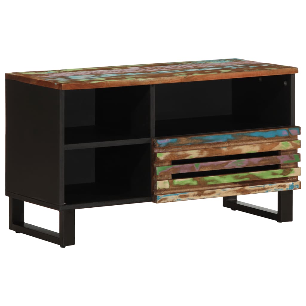 foto del prodotto mobile porta tv 80x34x46 cm in legno massello di acacia