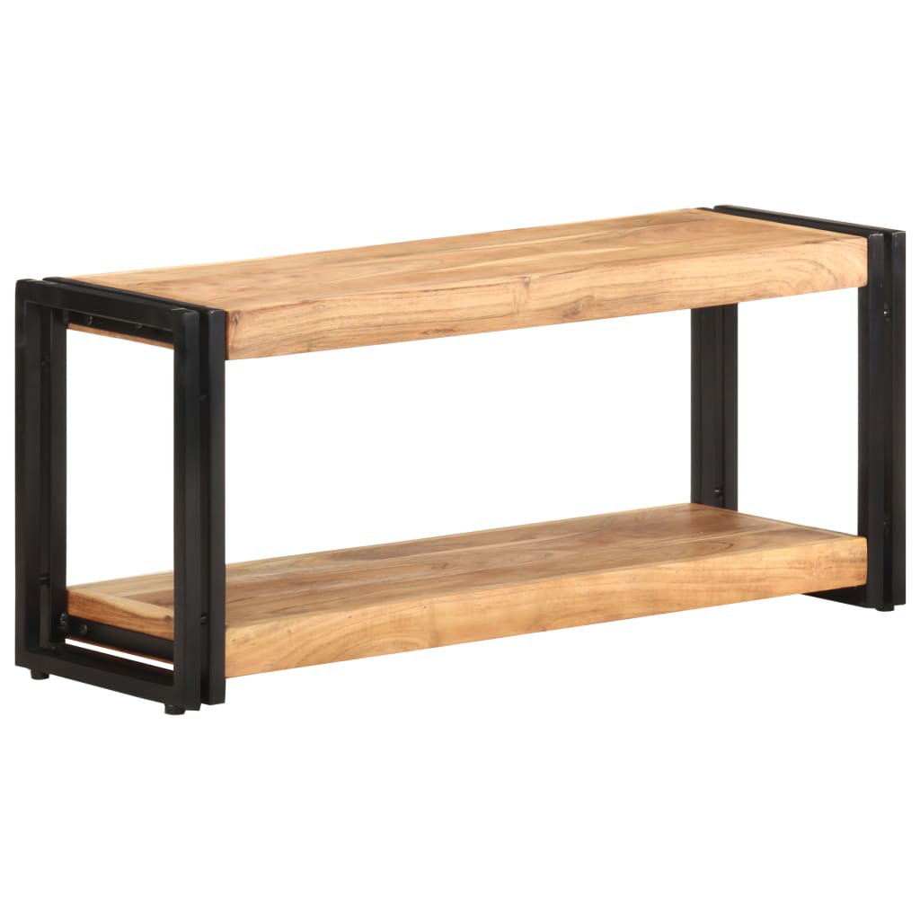 foto del prodotto mobile porta tv 90x30x40 cm in legno massello di acacia cod mxl 64290