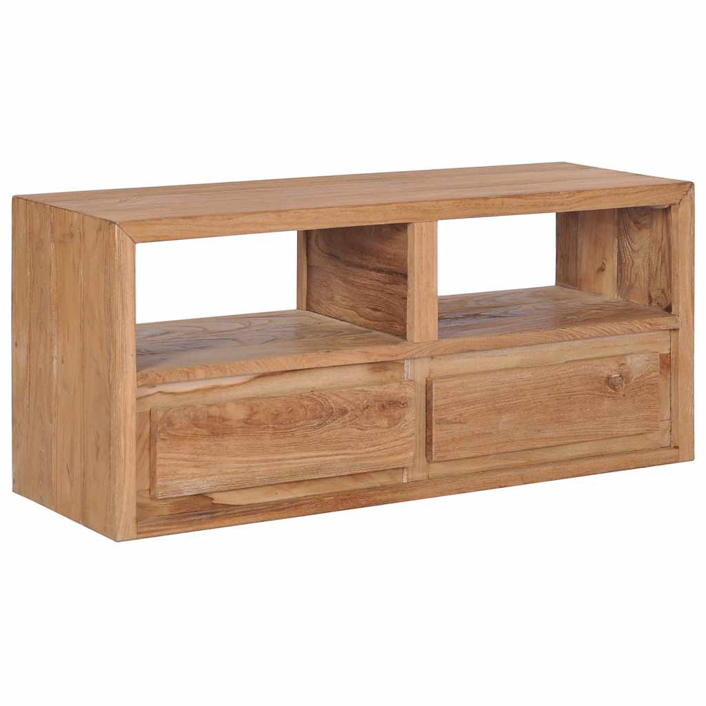 foto del prodotto mobile porta tv 90x30x40 cm in legno massello di teak cod mxl 7970