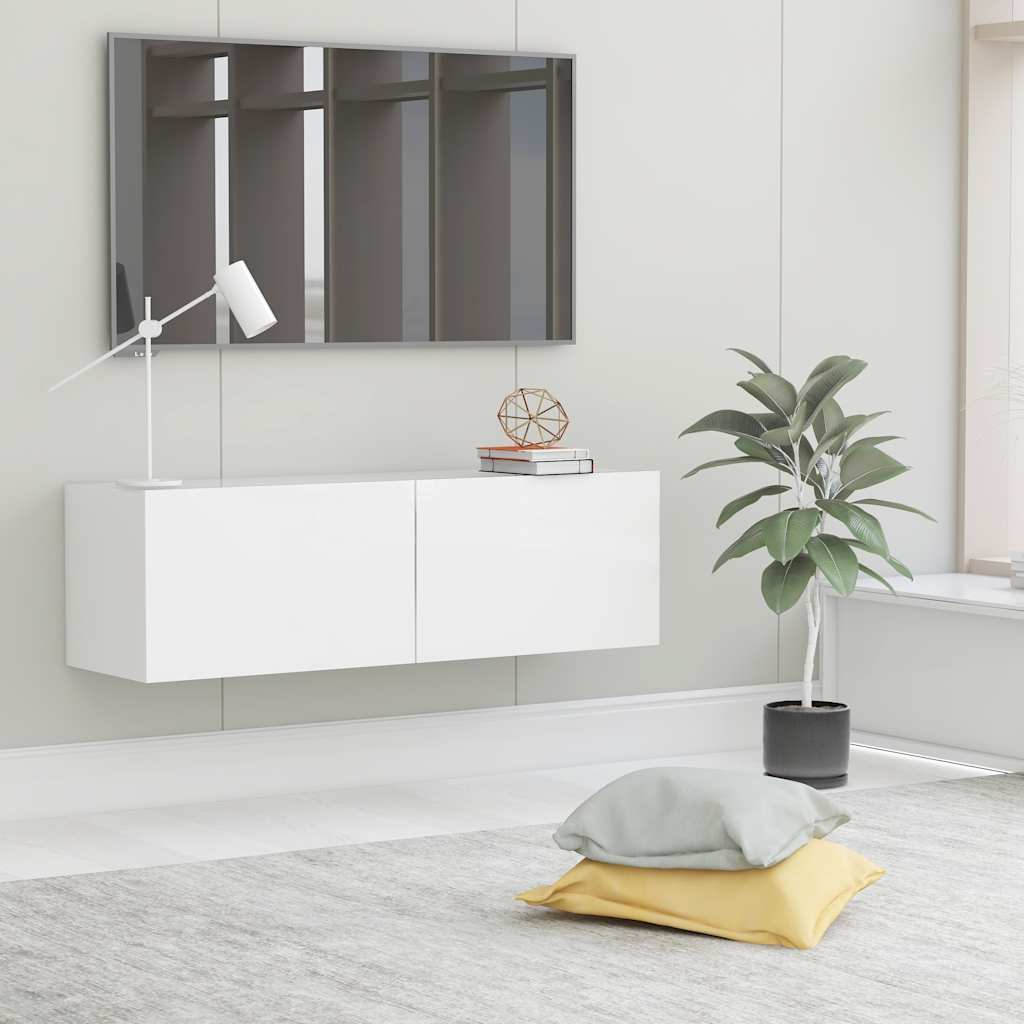 foto del prodotto mobile porta tv bianco 100x30x30 cm in truciolato