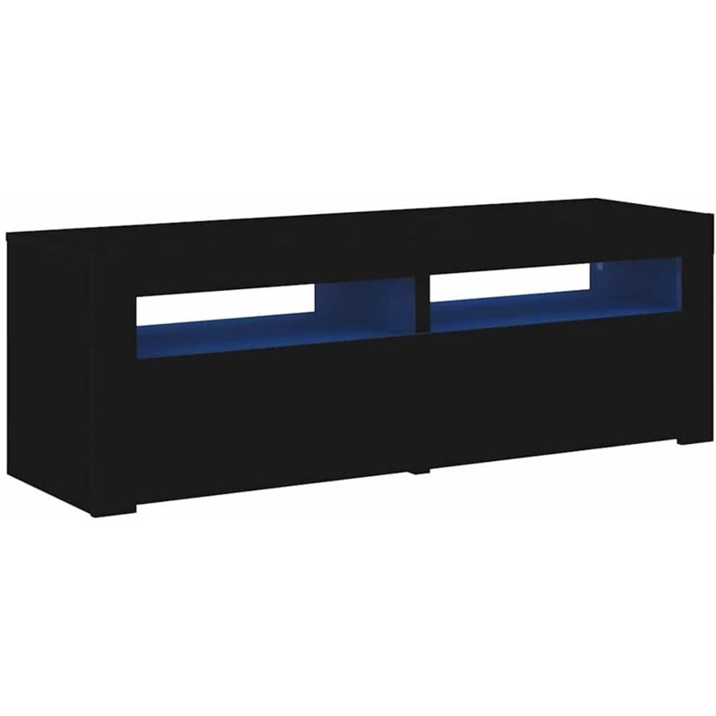 foto del prodotto mobile porta tv con luci led nero 120x35x40 cm - vidaxl