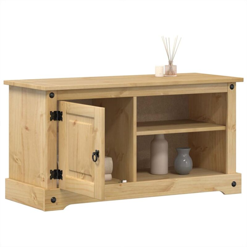 foto del prodotto mobile porta tv corona 100x40x52 cm in legno massello di pino vidaxl