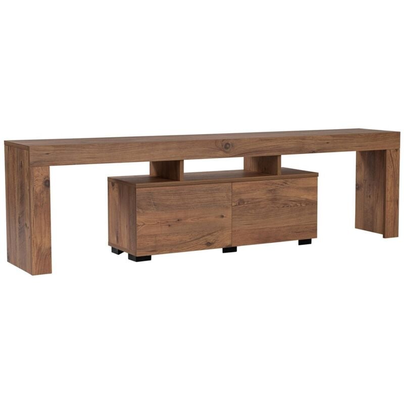 foto del prodotto mobile porta tv govone, credenza da soggiorno, armadio basso per tv, base parete attrezzata, 180x31 h50 cm, pino dmora